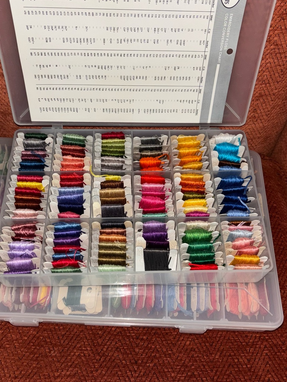 Assorted Embroidery Thread and Organizer Pack  Approximately 300 Cards of Thread - Picture 5 of 9